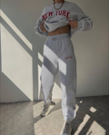 Dames cozy jogging set met relaxte pasvorm – Nova