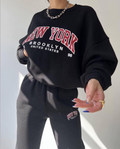 Dames cozy jogging set met relaxte pasvorm – Nova