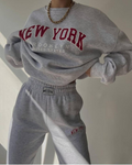 Dames cozy jogging set met relaxte pasvorm – Nova