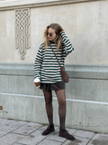 Dames oversized gestreepte top met lange mouwen – Eva