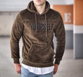 Warme heren hoodie met comfortabele pasvorm – Milan