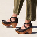 Elegante dames wedge schoenen met enkelband - Elise
