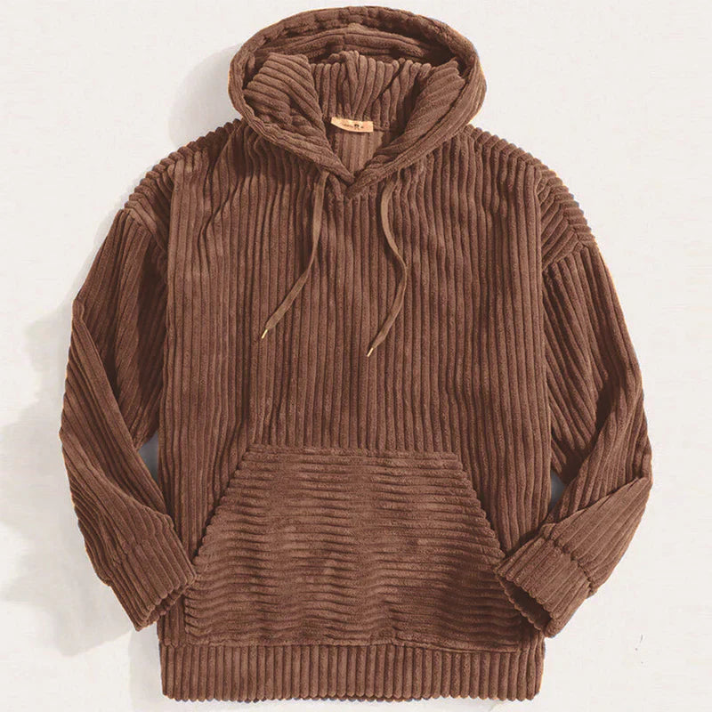 Corduroy heren hoodie met luxe uitstraling – Matteo