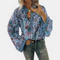 Bloemenpatroon Blouse met Flirty Stijl – Amara