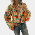 Bloemenpatroon Blouse met Flirty Stijl – Amara