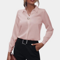 Effen Blouse met Elegante Pasvorm – Noa