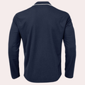Heren Asymmetrisch V-Hals Polo met Lange Mouwen - Sven