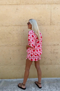Zomerse dames set met print en oversized pasvorm – Sorella