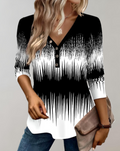 Elegante dames top met V-hals en lange mouwen – Sophie