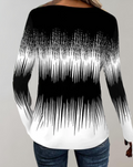 Elegante dames top met V-hals en lange mouwen – Sophie