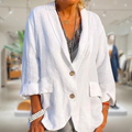 Dames zomerjas linnen licht stijlvol comfortabel – Linaya