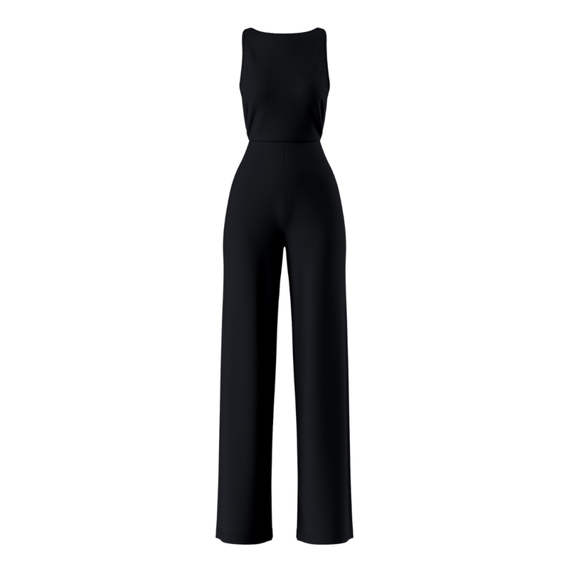 Zwarte Maxi Jumpsuit voor Dames - Damira