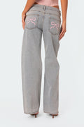Jeans Met Strikdetail Voor Trendy Dagen – Femke
