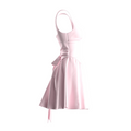 Mini Jurk met Roze Strik – Emi