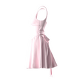 Mini Jurk met Roze Strik – Emi