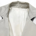 Lange windbreaker met contrasterende kraag voor dames – Sofie