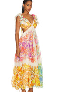 Zomerse bloemenjurk voor dames met elegante snit – Fleur