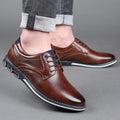Heren Leren Veterschoenen Oxford Dress Shoes - Leren