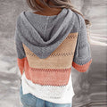 Patchwork Sweater met Capuchon en Kleurrijk Design – Emma