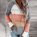 Patchwork Sweater met Capuchon en Kleurrijk Design – Emma