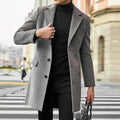 Heren vintage lange trenchcoat jas – Victor