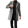 Heren vintage lange trenchcoat jas – Victor