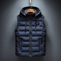 Heren gewatteerde hooded bodywarmer – Lucas
