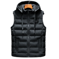 Heren gewatteerde hooded bodywarmer – Lucas