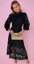 Midi Jurk Elegant Flatterend Tijdloos Design – Amelora