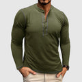 Heren shirt met lange mouwen en knoopdetails – Victor