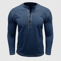 Heren shirt met lange mouwen en knoopdetails – Victor