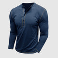Heren shirt met lange mouwen en knoopdetails – Victor