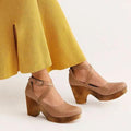 Elegante dames wedge schoenen met enkelband - Elise