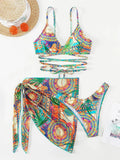 Zwemkleding dames push-up gekruiste bandjes cover-up – Liora