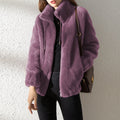 Dubbelzijdige warme jas met fleece en stijl - Eva