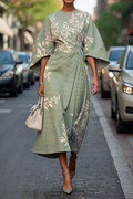 Elegante bloemenjurk voor dames met vloeiend design – Sophie