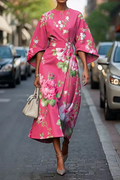 Elegante bloemenjurk voor dames met vloeiend design – Sophie