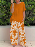 Tweedelige casual dames set met top en broek – Emma