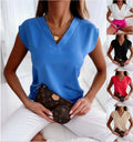 Zomerblouse met V-hals voor dames – Marleen