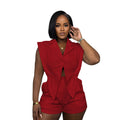 Mouwloze dames jumpsuit met elegante pasvorm – Virella