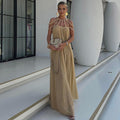 Halter Maxi Jurk met Vloeiende Pasvorm voor Zomer - Elina