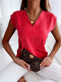 Zomerblouse met V-hals voor dames – Marleen