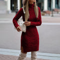 Gebreide Winterjurk met Elegante Pasvorm – Sophie