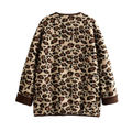 Dames fleece winterjas panterprint warm en trendy – Nayla