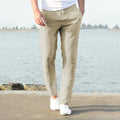 Linnen Heren Broek Ademend Casual Zomerlook – Brevaro