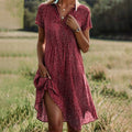 Flowy Midi Jurk met Bloemenprint voor Dames – Els