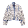 Dames quilted jas reversible bloemenprint lentejas – Elodie