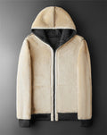 Warme lamswollen heren hoodie met rits – James