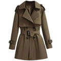 Vintage trenchcoat met ceintuur voor dames – Eveline