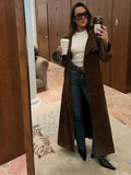 Chique lange trenchcoat met urban look – Sophie